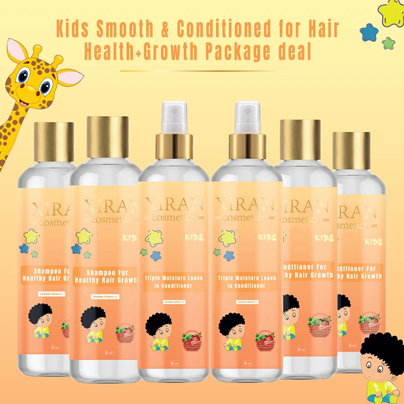 Custom Private Label Kids Hair Care Products Natural Vegan Hair Growth