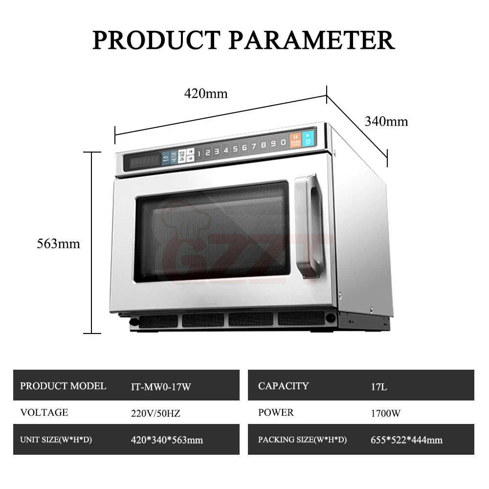 Professional Convenience Electric Micro Wave Oven Commercial Supermarket Use Industrial Digital Multifunction Microwave Oven - Image 2
