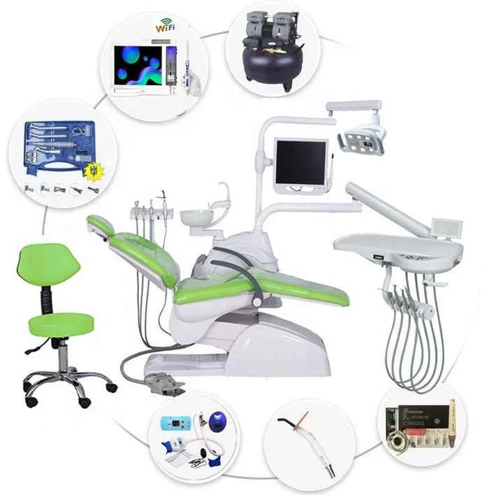 Fusion Portable Operator Spittoon Dental Chairs and Dental Equipment with eronomic Patient Chair factory