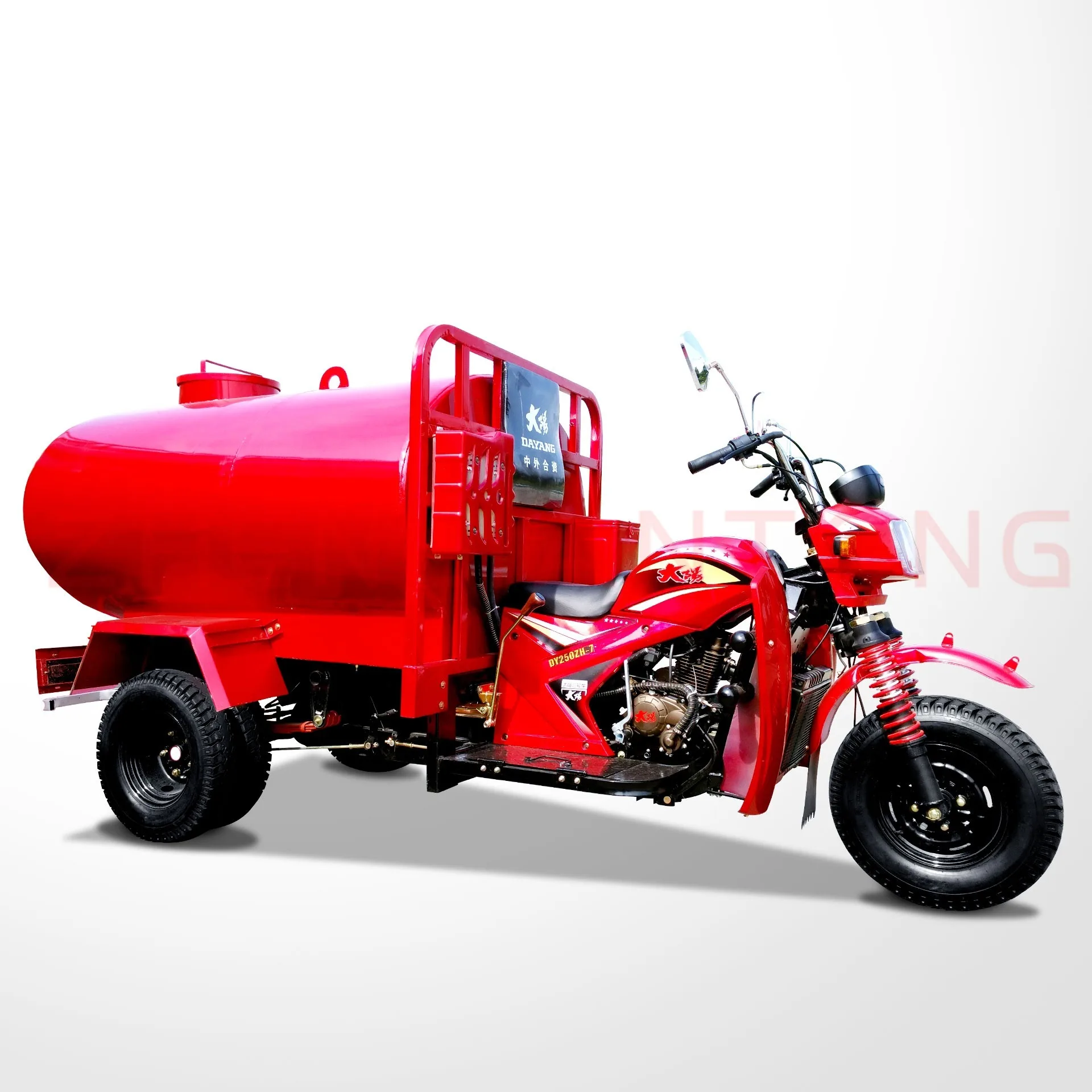 Africa n new hot popular fashionable tank water tricycle tuk tuk three wheel motorcycle 250cc water tank tricycle