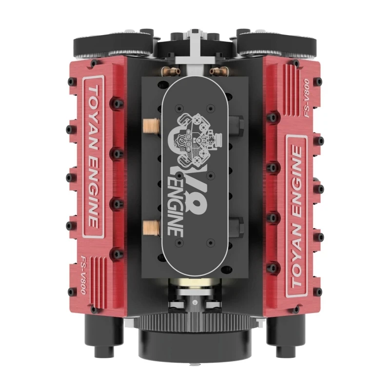 と*り様 【TOYAN製本格実動エンジン模型】4ストローク4気筒エンジン TOYAN FS-V800 V型8気筒 4ストローク 水冷エンジン 組立キット 28cc