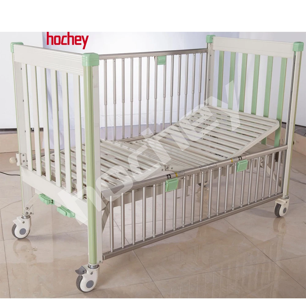 HOCHEY MEDICAL Sample Available Manual Intensive Therapy Medical Crib Bed Kids Hospital Bed Manual Child Pediatric Bed