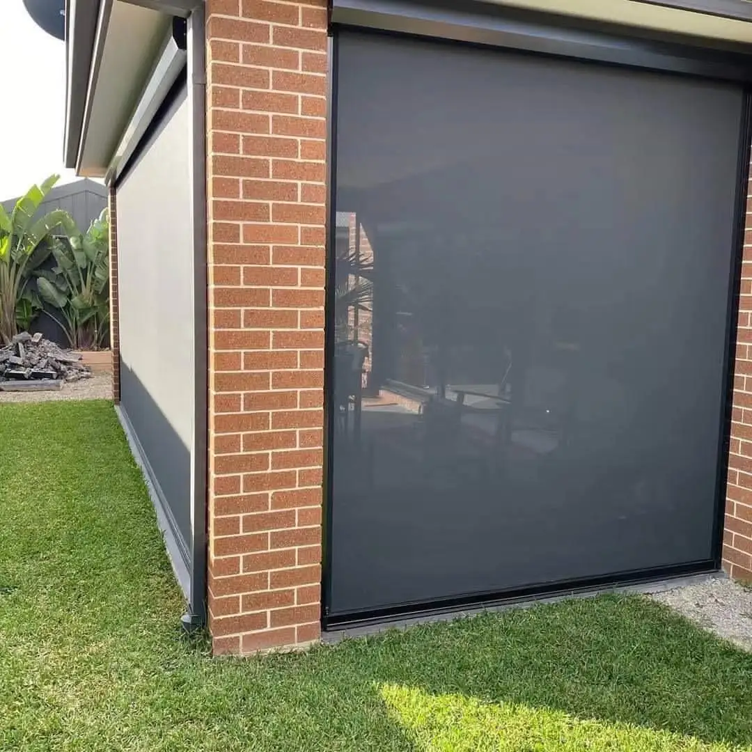 Manufacturer Customized Zip Track Clear Motorized Pvc Transparent Waterproof Outdoor Blinds Shade