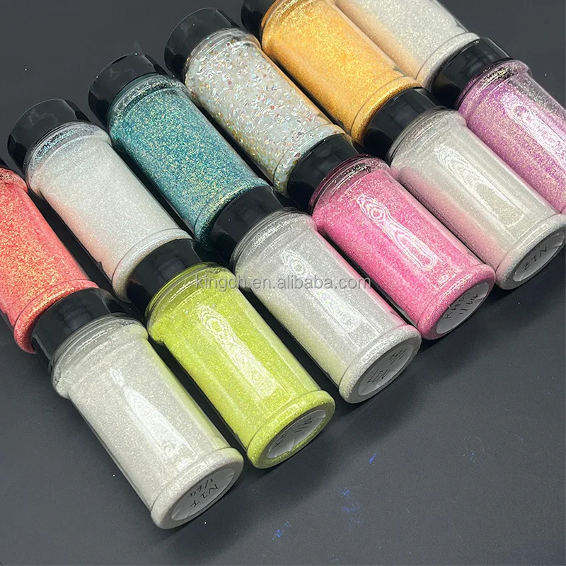 product bulk 2oz bags bubble beads glitter wholesale polyester glitter eco friendly for nails art resin crafts iridescent rainbow-11