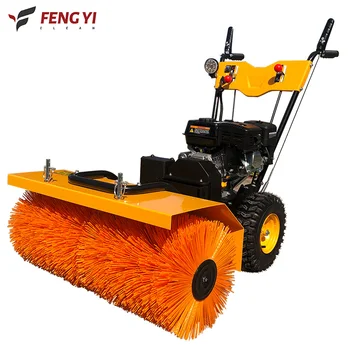 4-in-1 snow plow All gear rolling brush snow plow School road manual dust removal self-walking snow removal equipment