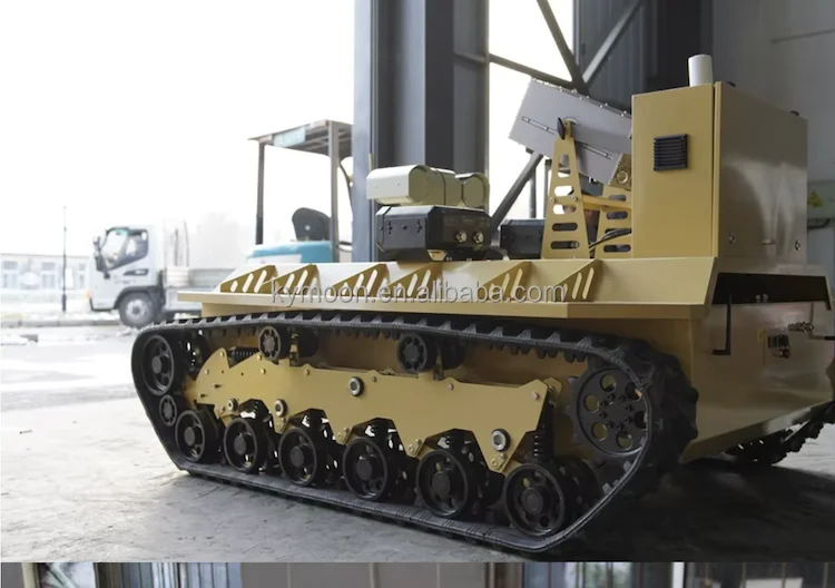 Rubber Tracked Machine Load 100kg 200kg 300kgs 400kgs 500kgs 600kgs 700kgs 800kg Tracked Platform Rubber Crawler Undercarriage