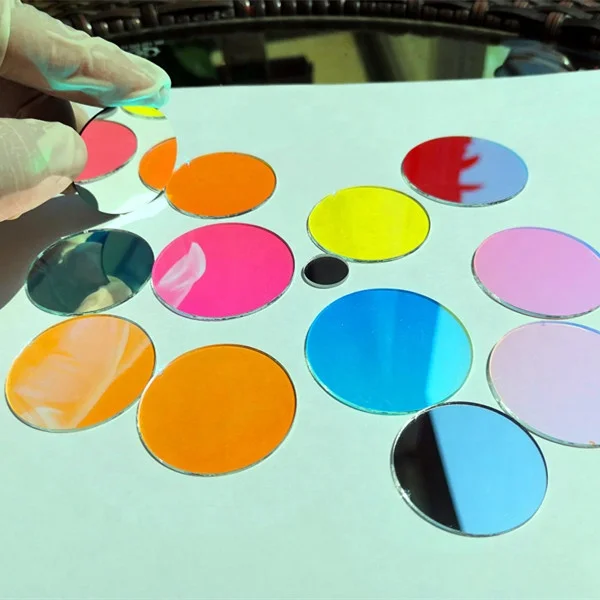 customized size borosilicate dichroic glass mirror