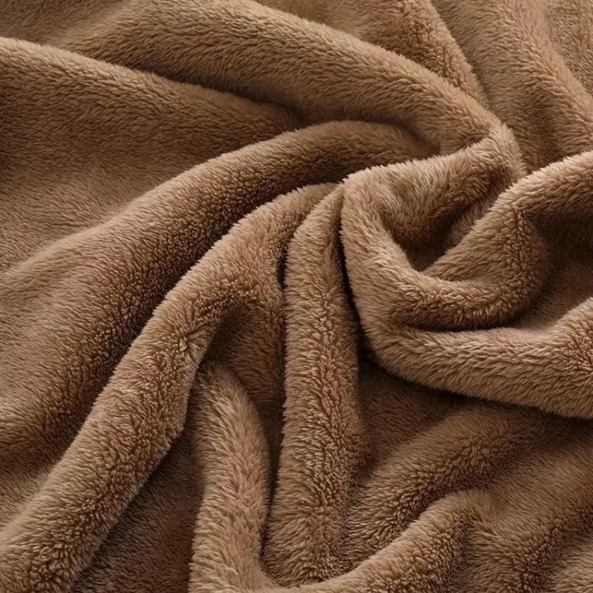 High Quality 100% Polyester Textile Flannel Fabric Soft Custom Plain Color Minky Fabric Wholesale for Winter