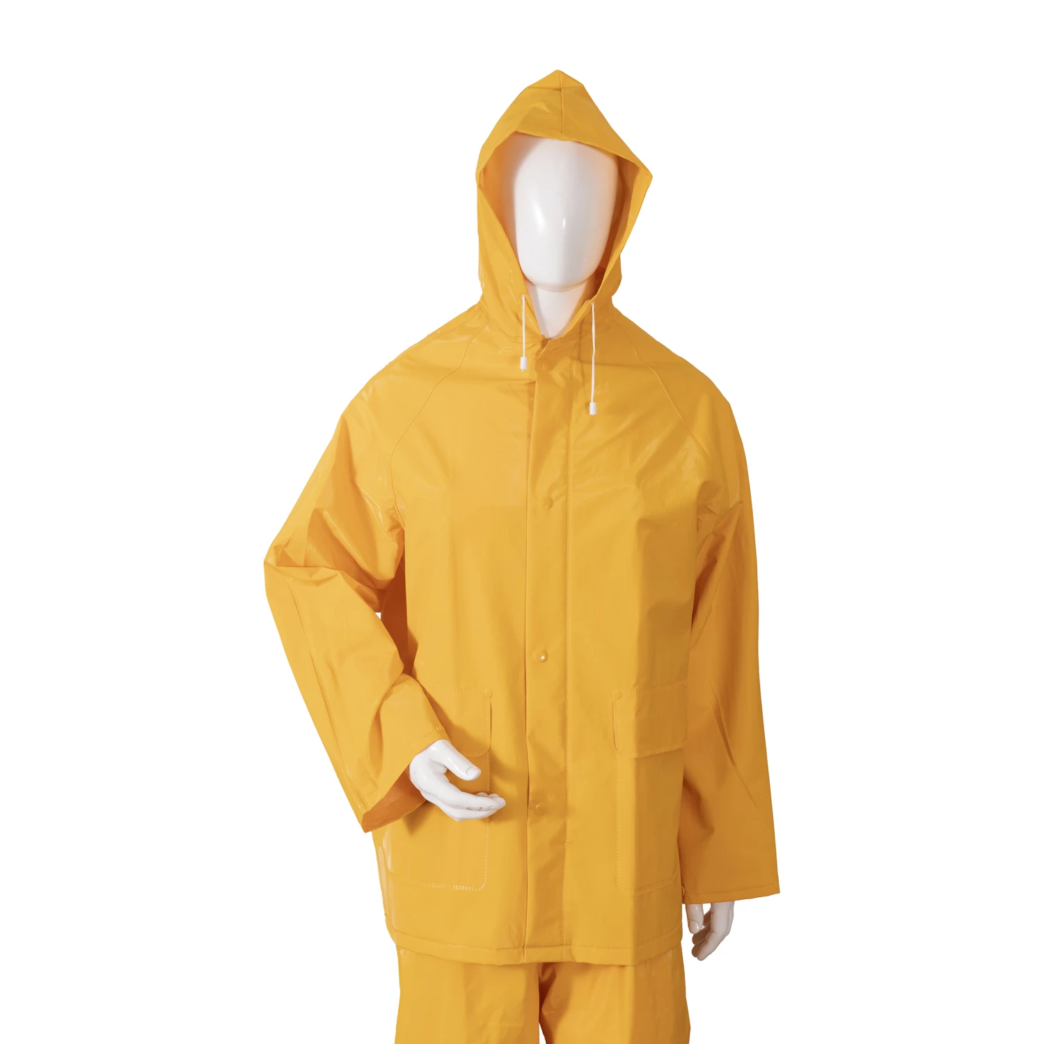 PVC Polyester Rain Suit Heavy Duty Industrial Work Waterproof