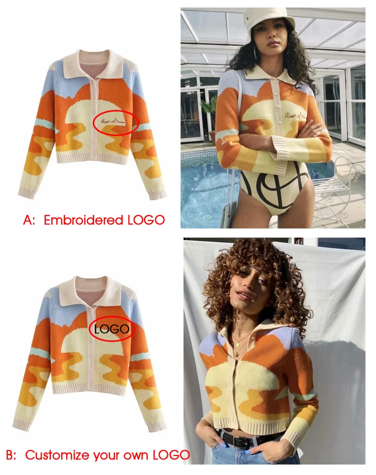 China New Fashion Designer Multi Color Pattern Cardigan Ladies Harajuku Seutere Jacquard Tapestry Custom Knitted Sweater.jpg