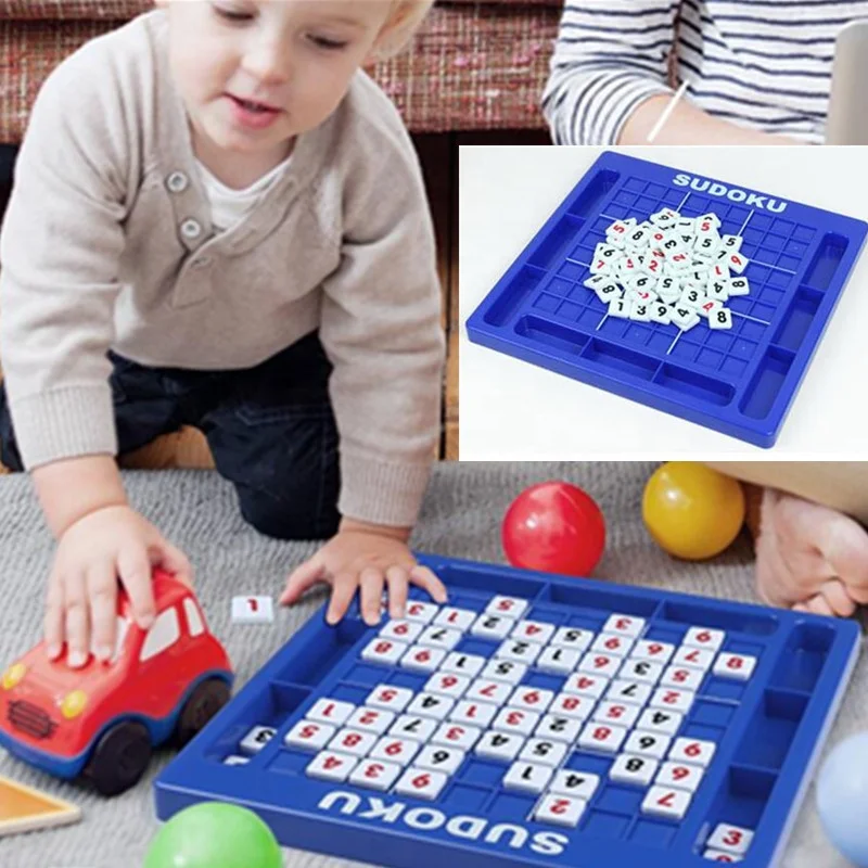 Sudoku Number Games Plastic Board and Chess for Kids Sudoku Game Set
