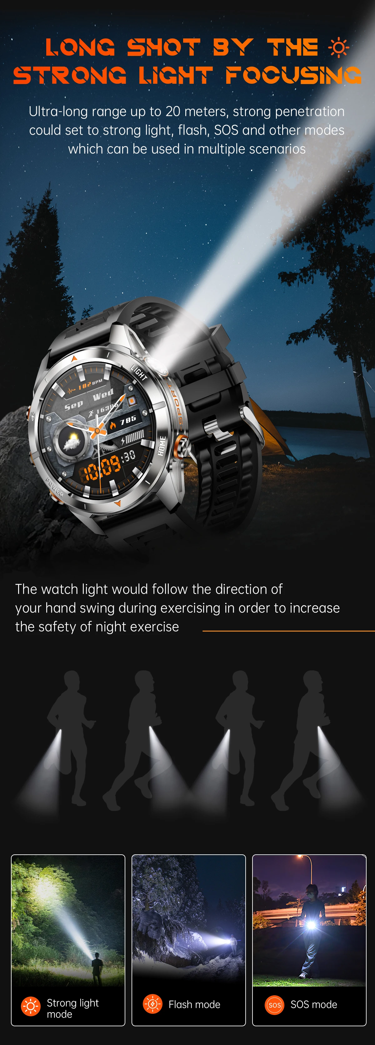 Chinese factory supplier supply  2025 Kt80 Men Fitness Tracker Smartwatch With Flashlight Bt Call 1.46inch Screen Waterproof 515 Mah Sports Relojes Smart Watch - Buy Smart Watch With Flashlight relojes Smart Watch 2025 smart Watch For Men Fitness Tracker Smartwatch Men Smart Watch