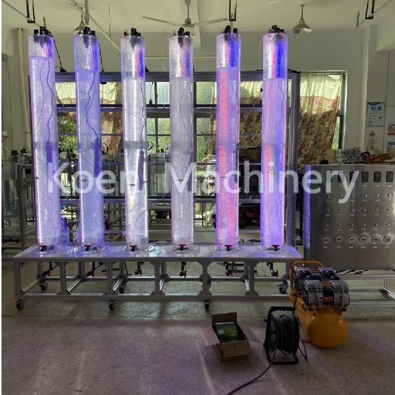 Vertical Pipeline Structure Algae Photobioreactor