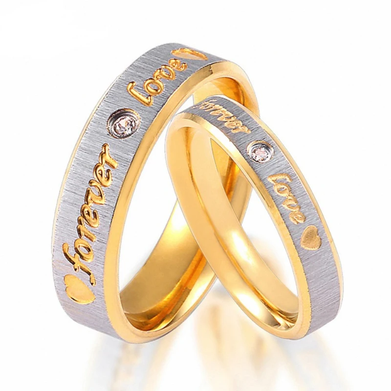 love couple rings gold