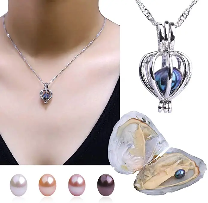 [LOVE ME MONSTER] Pearl & Wish Necklace 3 セット Unicorn Love Wish Pearl Kit Chain Necklace - Perfect Gift