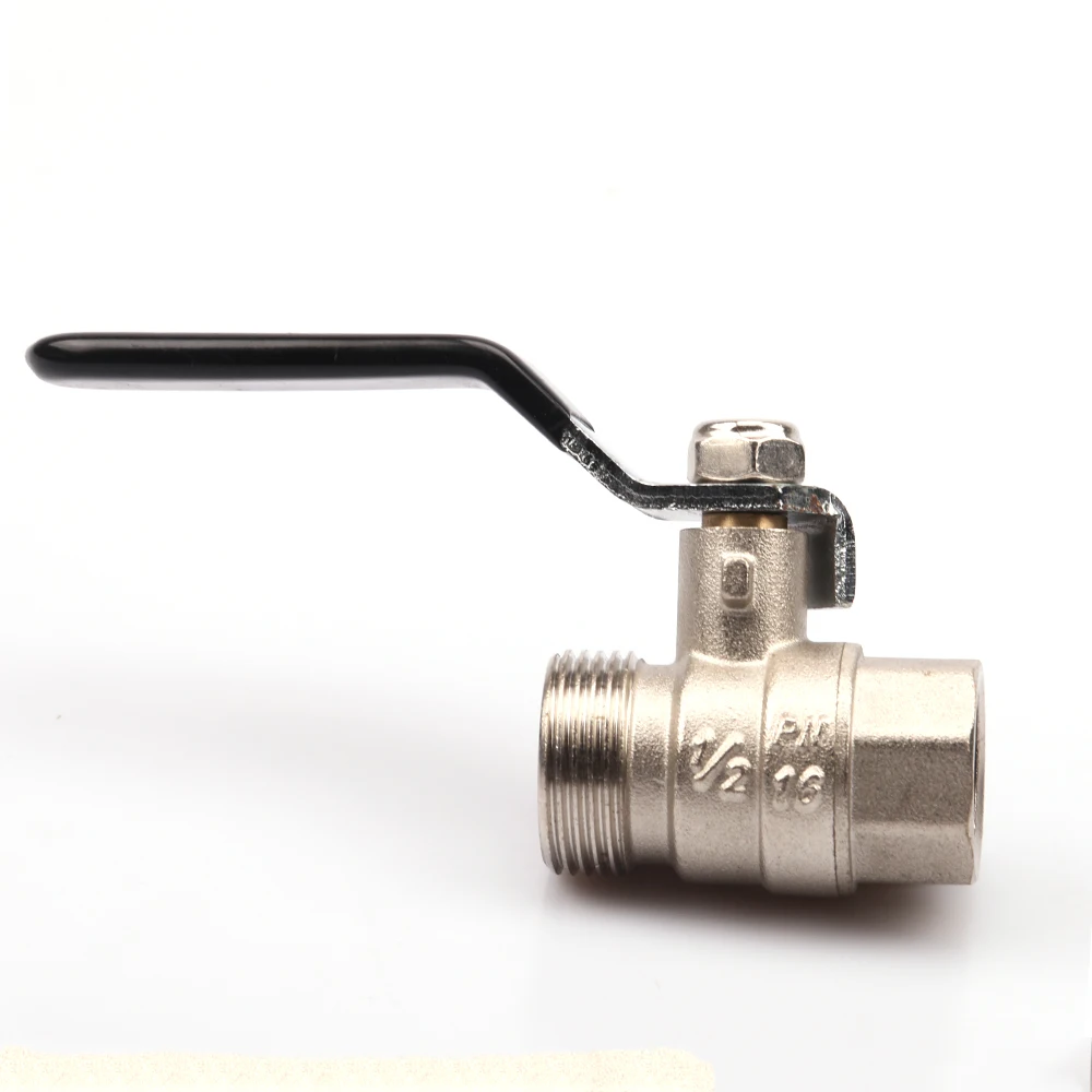 Zhejiang Kaibeili Chrome Plated FM BSP Thread Black Long Handle Brass Ball Valve