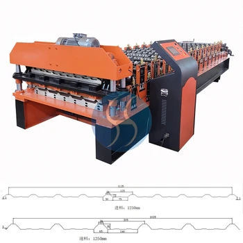 Automatic Color Steel Roof Roll Forming Machine Glazed Steel Roof Sheeting Roll Forming Machine