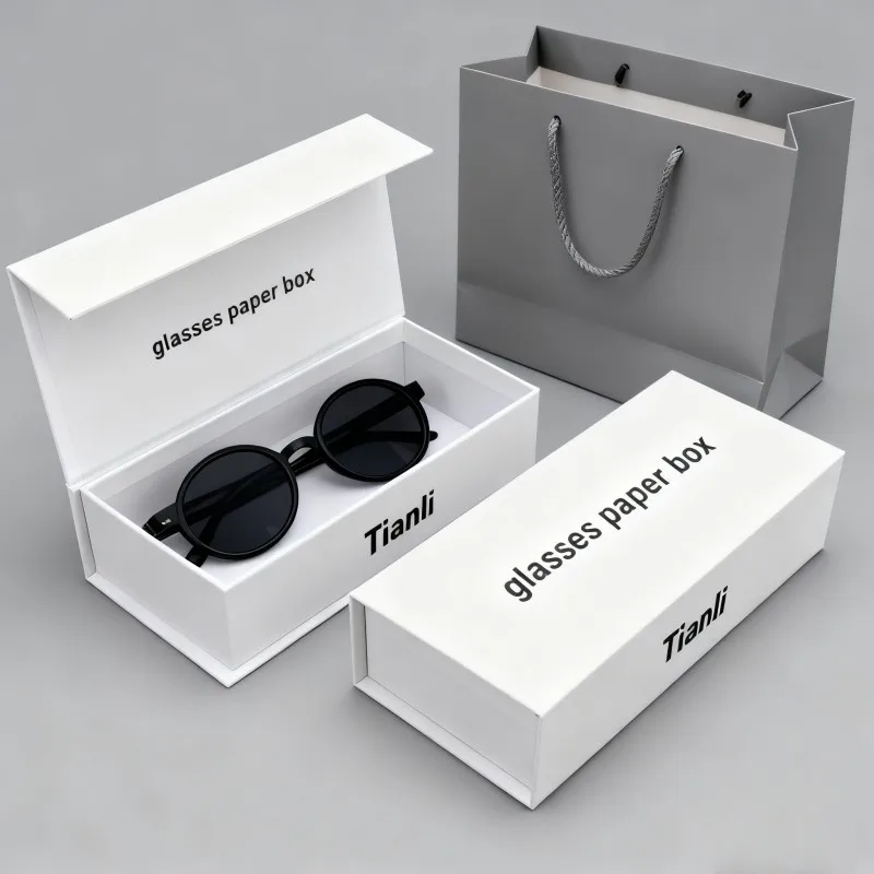 Buxxa għall-imballaġġ tal-sunglasses b’stampa diġitali, rikarġabbli, personalizzata, ta’ kartun prezzuż, buxxa għall-għodda bil-magnet, bil-logo personalizzat