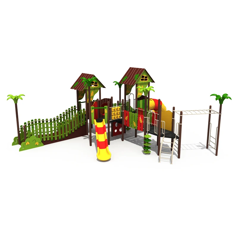 Children Outdoor Garden Playground Manufacturer High Quality PE Board Theme Park Equipment Kids Slide