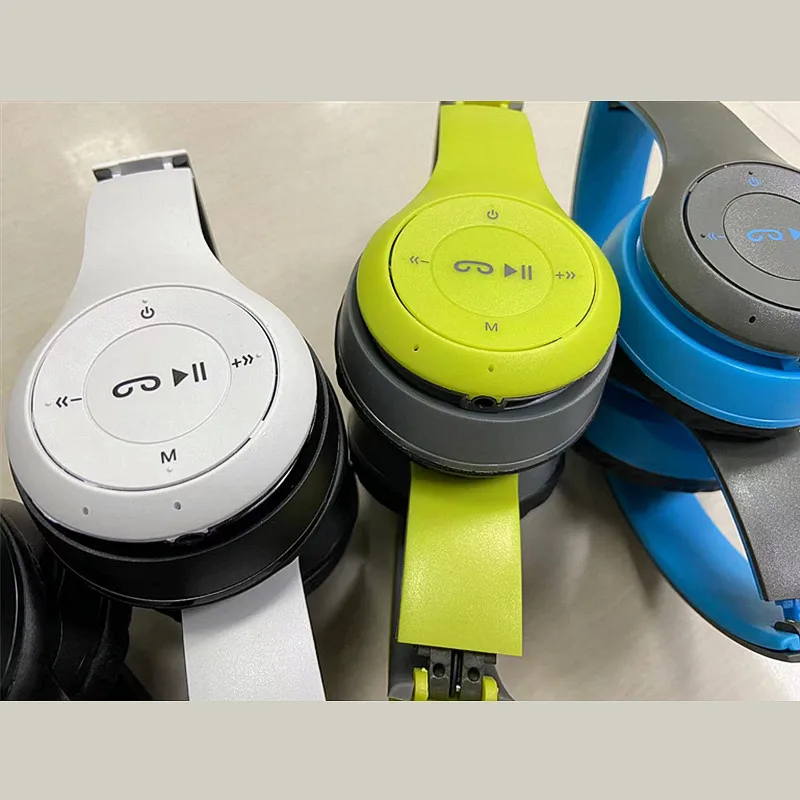 New Version P47 Sample Product Wireless Green Over the Head Earphones Headphone Boat With Logo Wireless Headset
