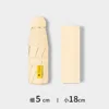 Round five-fold 6-bone - fabric cover - white