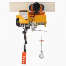 High quality 500kg 800kg 1000kg 6m small wire rope crane hoist with remote control winch Small Construction Lifts Electric Winch