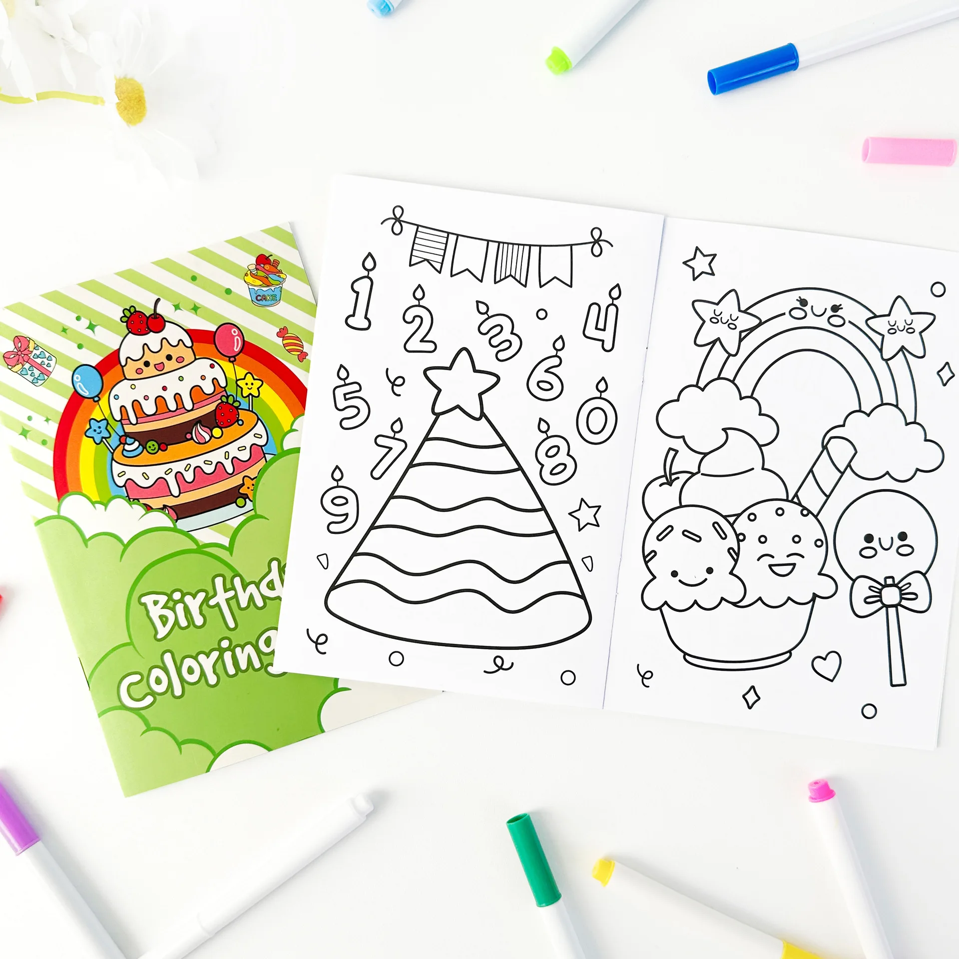 product hight quality custom printing childrens coloring book birthday party cartoon graffiti painting coloring book333-25