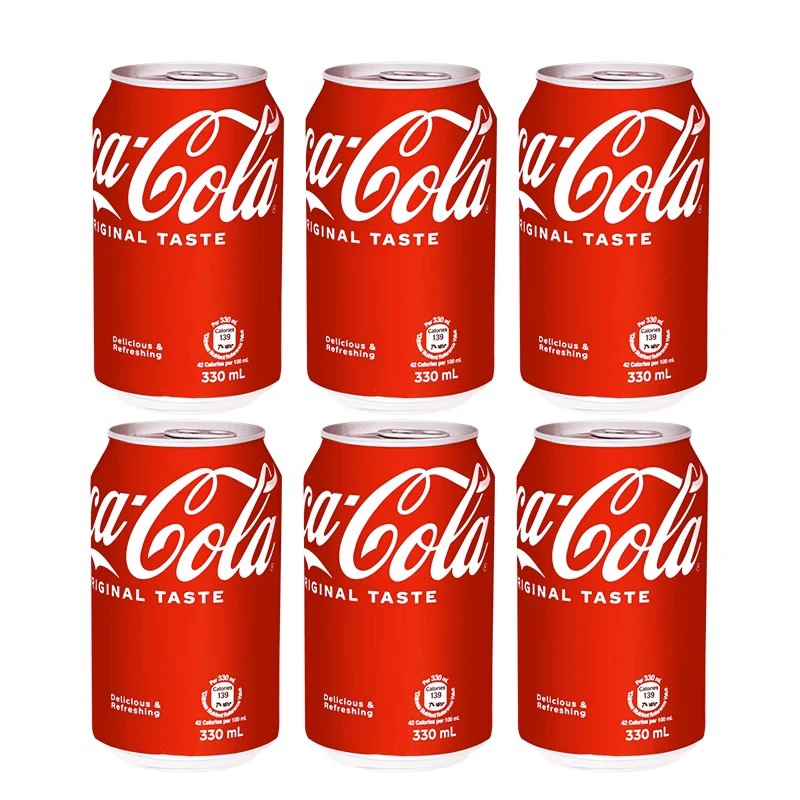 Hong Kong Version of Imported Cooca-Cola Lemon-flavored Cola Carbonated Beverages Internet Celebrity Soda Drinks Cans Food Beverage