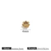 Cuentas de oro - Cuentas de 4 mm con 7 puntos
