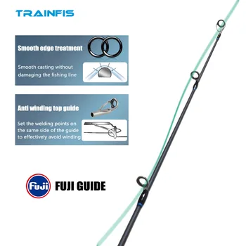 High Quality FUJI Parts High Carbon Fiber Spinning Casting Rod Lure Fishing Rod Pesca for Lake Stream River Ocean Boat Fishing – Rod – view 5