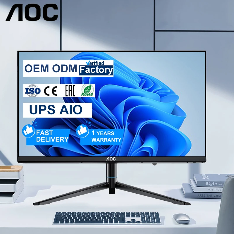 AOC 24 Inch All-in-One Gaming Desktop Computer PC with SSD RAM