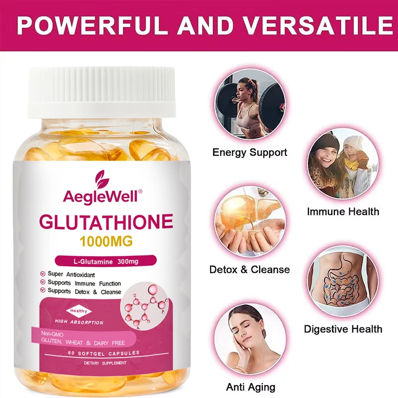 glutathione lozenges private label manufacturers in usa Aeglewell OEM Maximum Strength Skin Whitening Glutathione Softgel Wholesale Skin Whitening Capsules Bandini® Glutatión Liposomal third party tested Protocol Size:1 Jar — 230 g — Approx. 15 Days— Initial Protocol