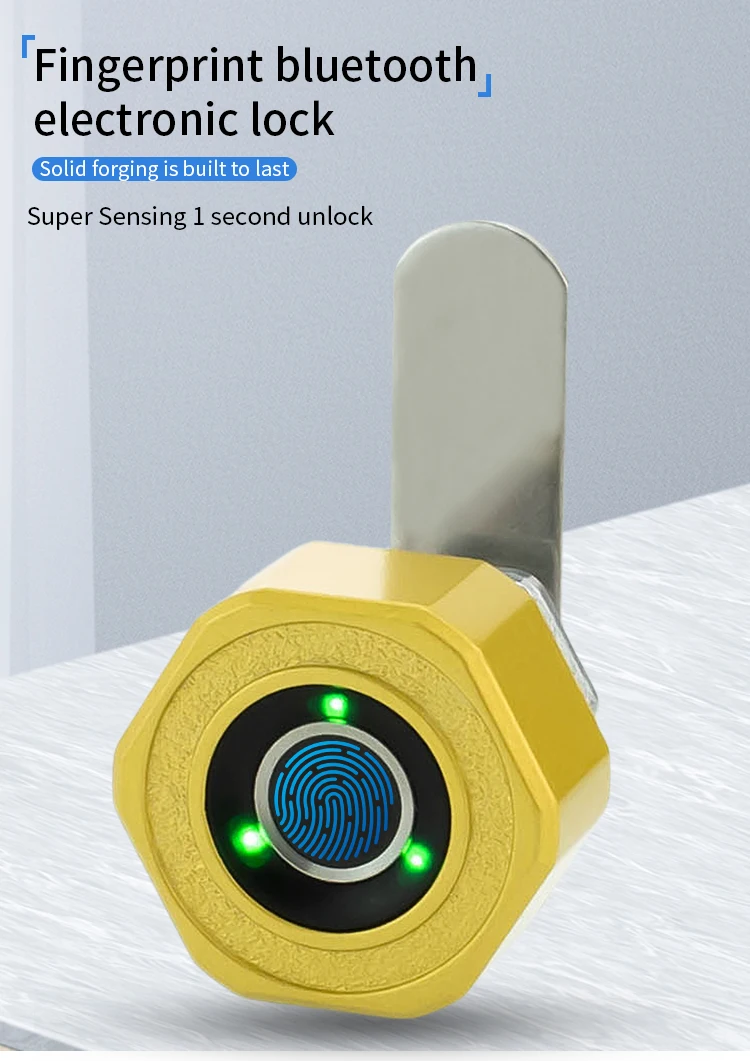 High Security Smart WiFi Biometric Fingerprint Drawer Lock Zinc Alloy ...