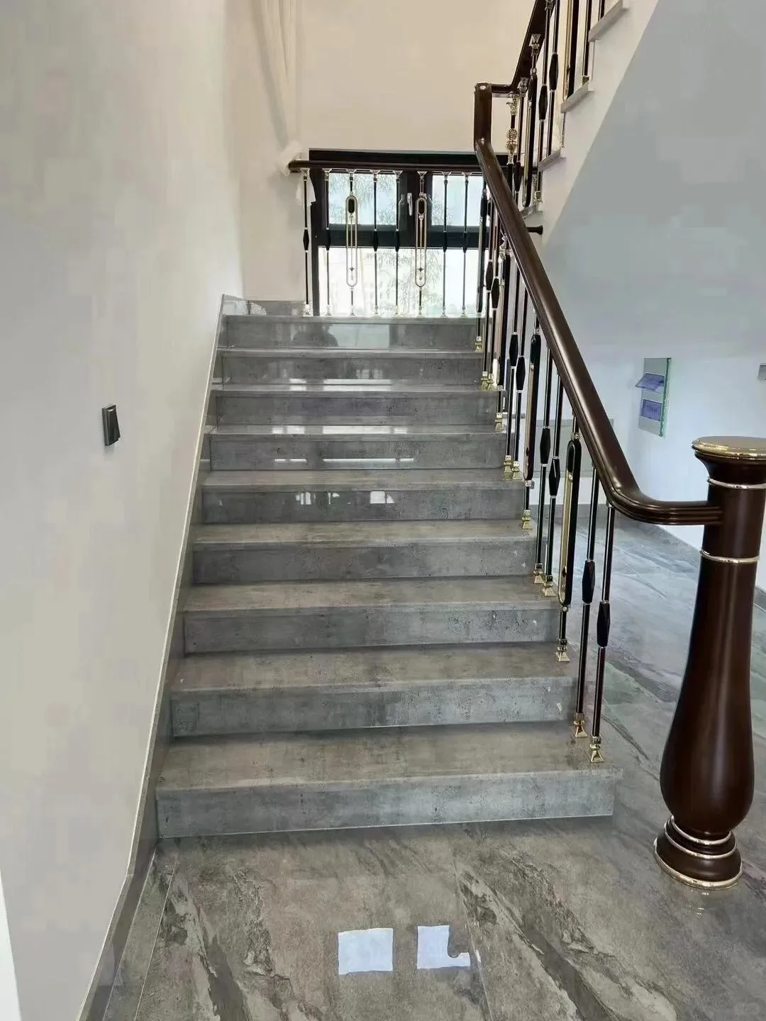 product high quality moonlight grey marble natural stone for interior hotel villa staircase and floor wall design waterproof-4