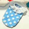 503 Blue Polka Dot Lace