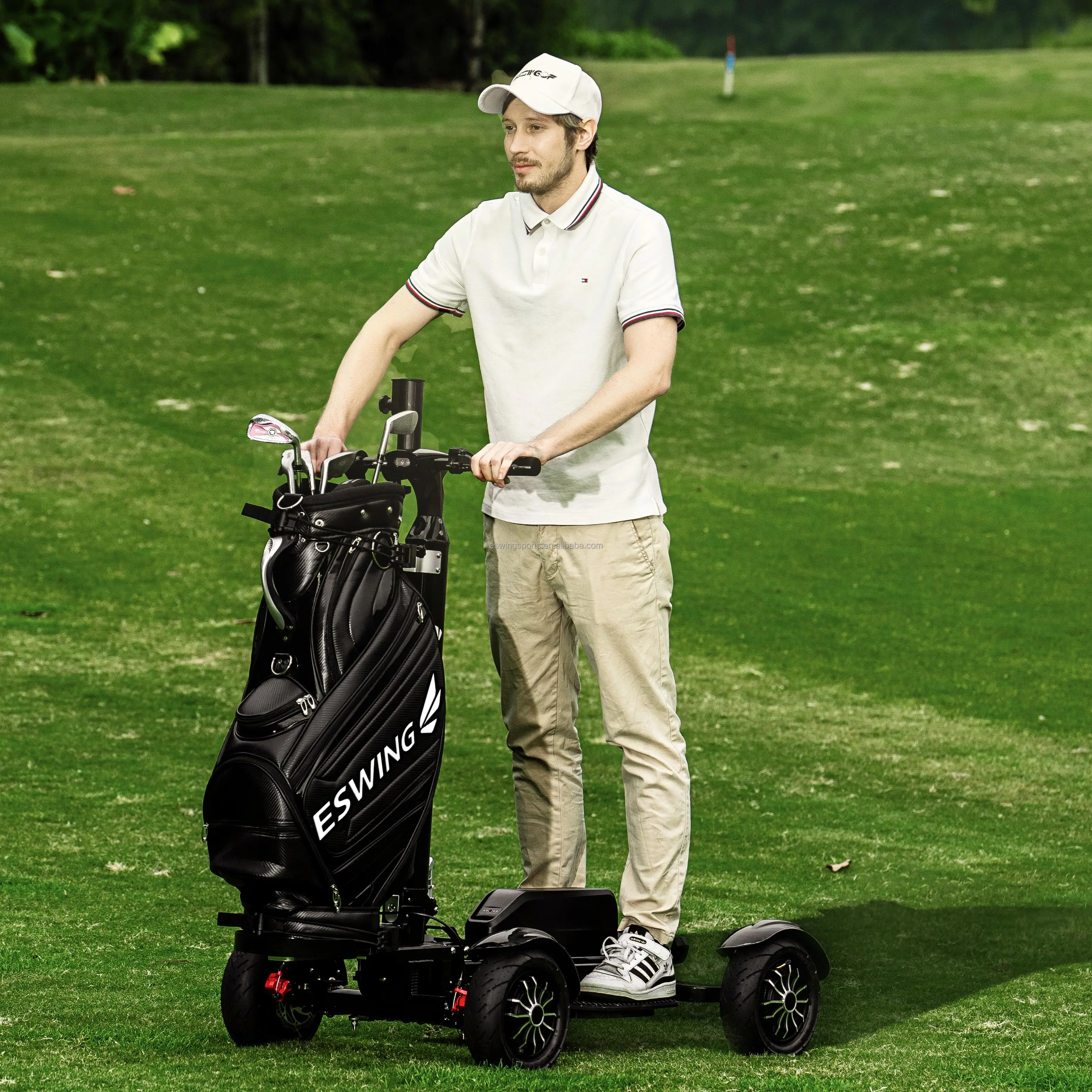 ESWING Fashion Design 40km Removable Battery One Seat Electric Scooter Golf  Cart for Adult