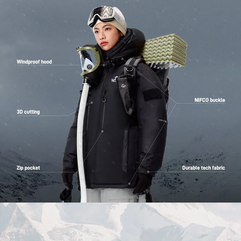PERFORMANCE Pelliot Down Jacket 900 Filling Power Goose Down PERTEX Ultralight Climbing Primaloft Gold Cotton Down Jacket Men