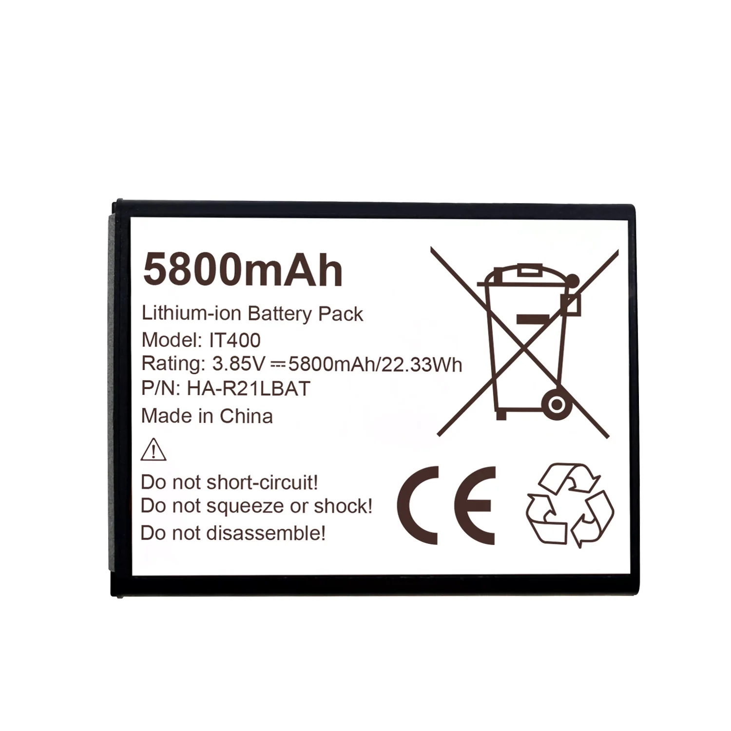 5800mAh Replacement Battery HA-R21LBAT for Casio IT-G400 SWLPB 3.85V Barcode Scanner