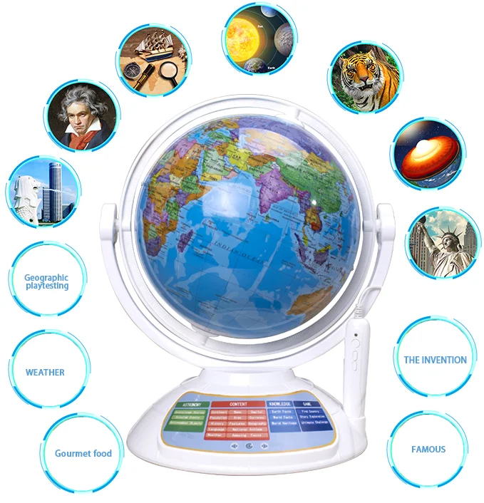 Intelligent Globe for Children's Educational Toy Stylus+app Talking Interactive  Magic Adventure  Globe Early Childhood Learning