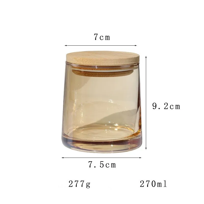 Luxury Rainbow Iridescent Glass Candle Jar with Lid Scented Candle ...