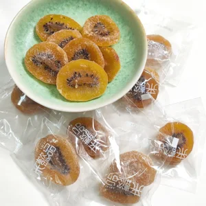 Sliced Dried Fruit Natural Dried Fruit Sweet Sour Dried Kiwifruit Kiwi Slices Yellow Green Preserved Kiwifruit