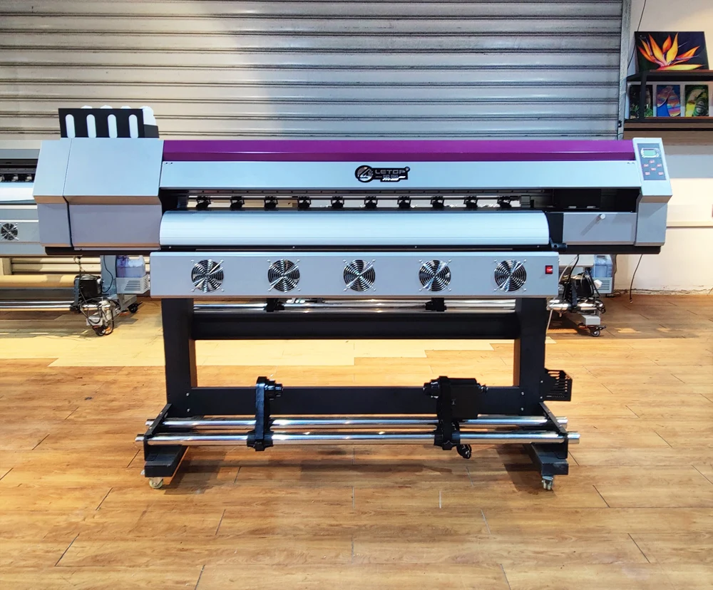 LETOP Easy to Operate Automatic Inkjet Printers Printing Plotter 1800MM I3200 XP600 Plotter Machine ECO Solvent Printer