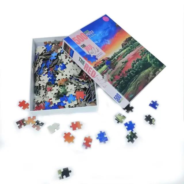 Custom 500 1000 piece jigsaw puzzle manufacturer jig saw puzzles cutter