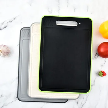 New Arrival Defrosting Tray Meat Cutting Board 2 in 1 Meat Thaw Mat and Cutting Board With Knife Sharpener
