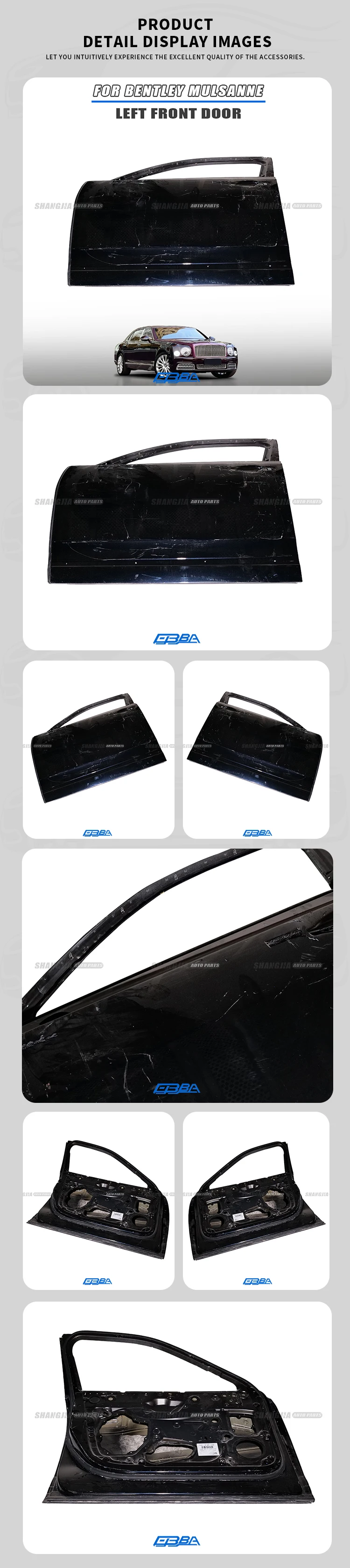 Amazing Quality OEM Automovite Aluminum Alloy Front Car Door For Bentley Mulsanne 3Y5831051 factory