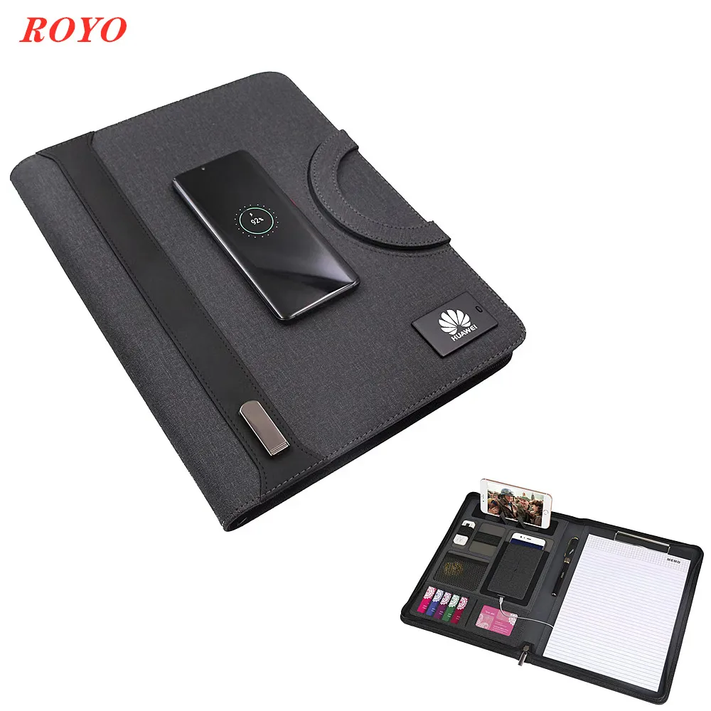 Factory OEM Diary Notebook with Power Bank and Usb Flash Drive Multifunctional Notebook Diary with Phone Charger