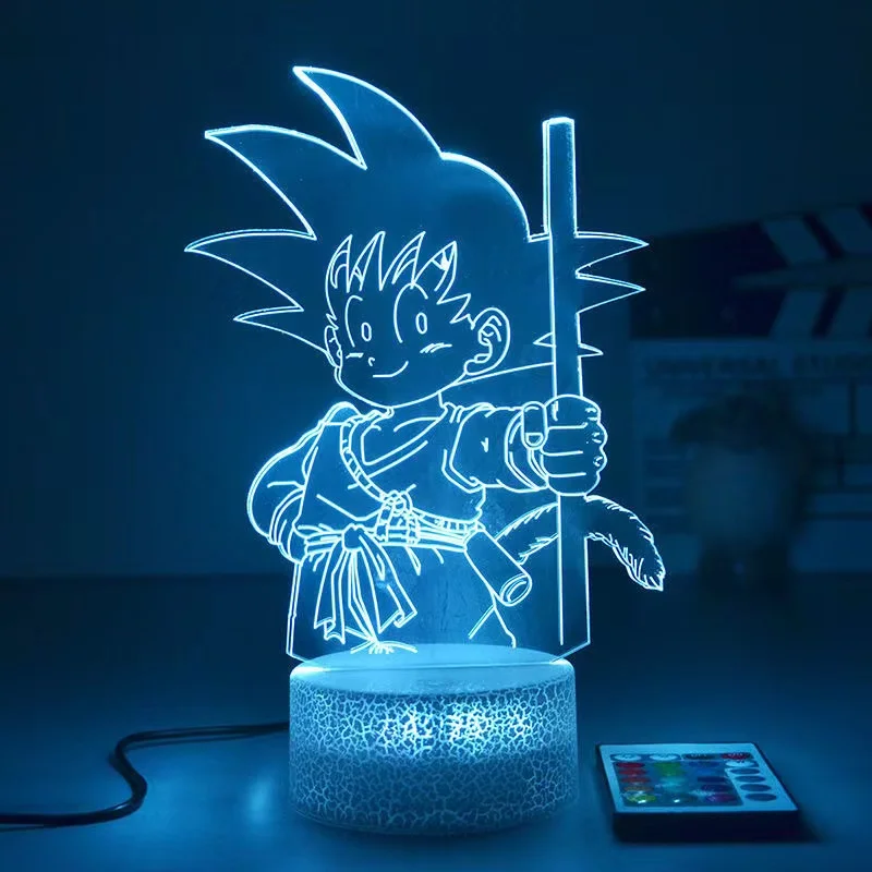 Lamparas Dragon Ball Z Action Figures 3d Table Lamp Buy Saiyan Son