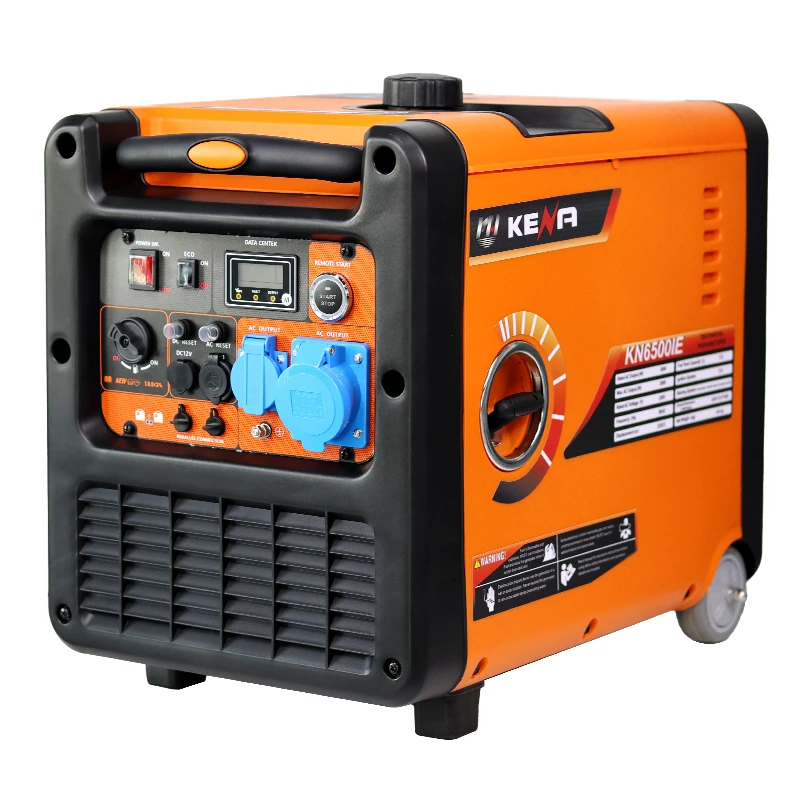 Taşınabilir Sessiz İnverter Çift Yakıt Jeneratör Kompakt Ev Kullanımı Yüksek Güç Benzinli Taşınabilir Sokak Satışı/Dış Mekan Kamp İçin