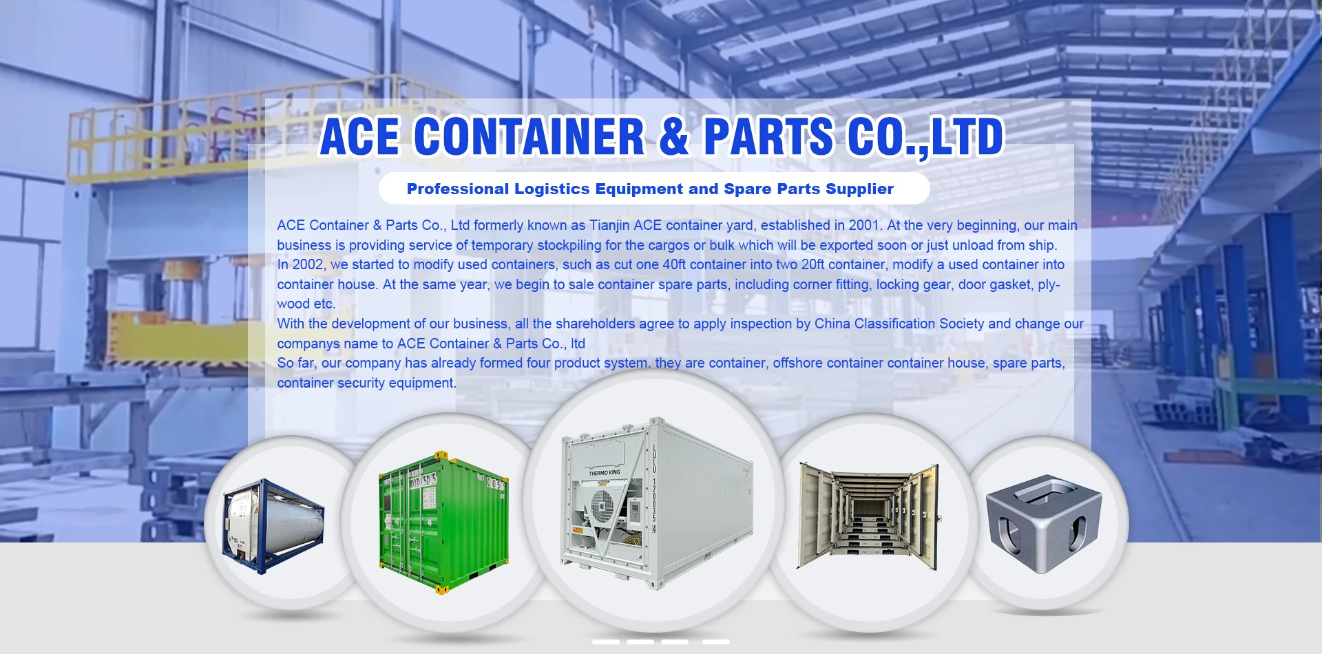 Container Ace Company Overview - ACE Container & Parts Co., Limited