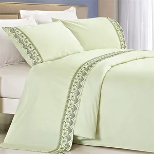 KOSMOS Bedding King Wholesale Embroidery Bed Sheet Bedsheets 4Pcs Bedding Set